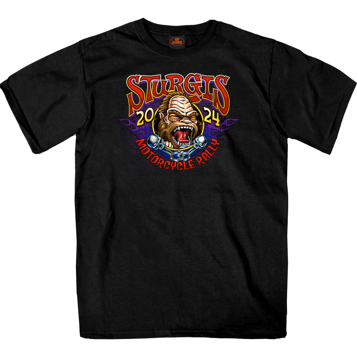 2024 Sturgis Bigfoot Black Motorcycle Rally Tee Shirt SPB1111