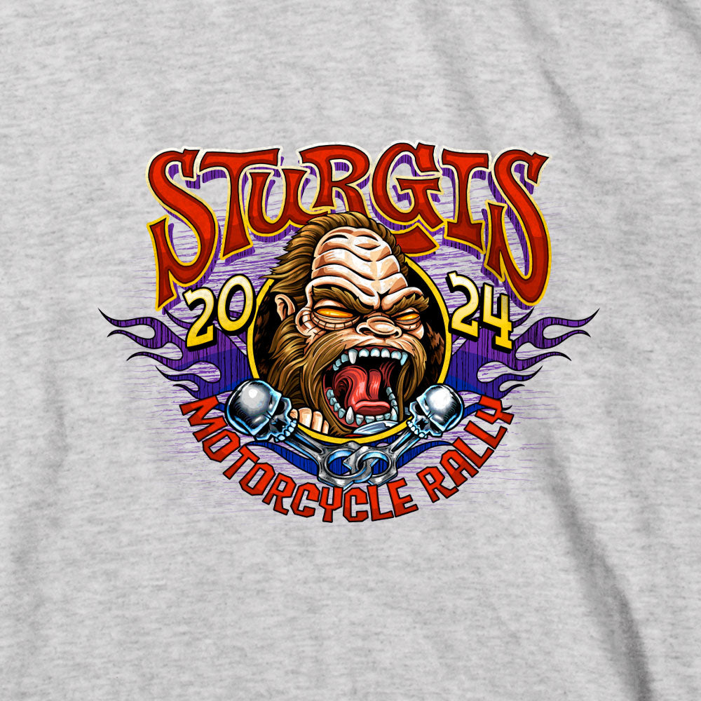 2024 Sturgis Bigfoot Ash Motorcycle Rally Tee Shirt SPB1113
