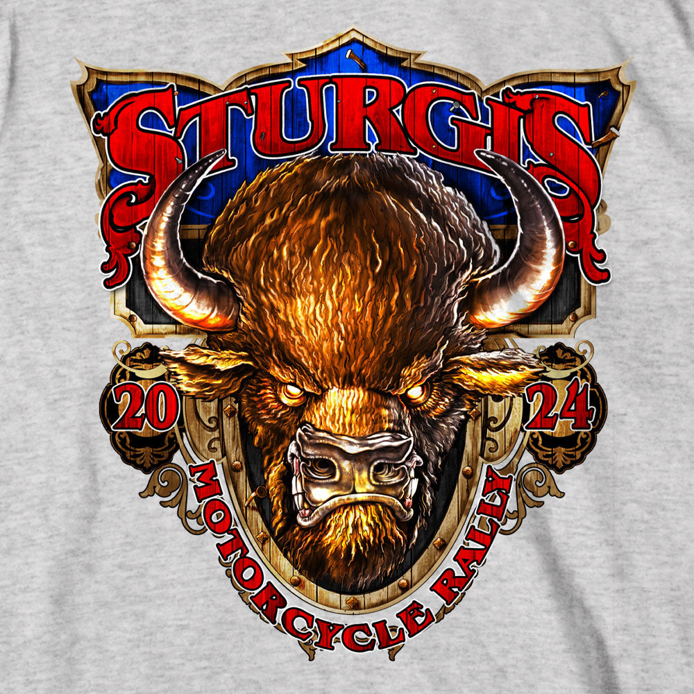 2024 Sturgis Buffalo Ash Motorcycle Rally Tee Shirt SPB1116