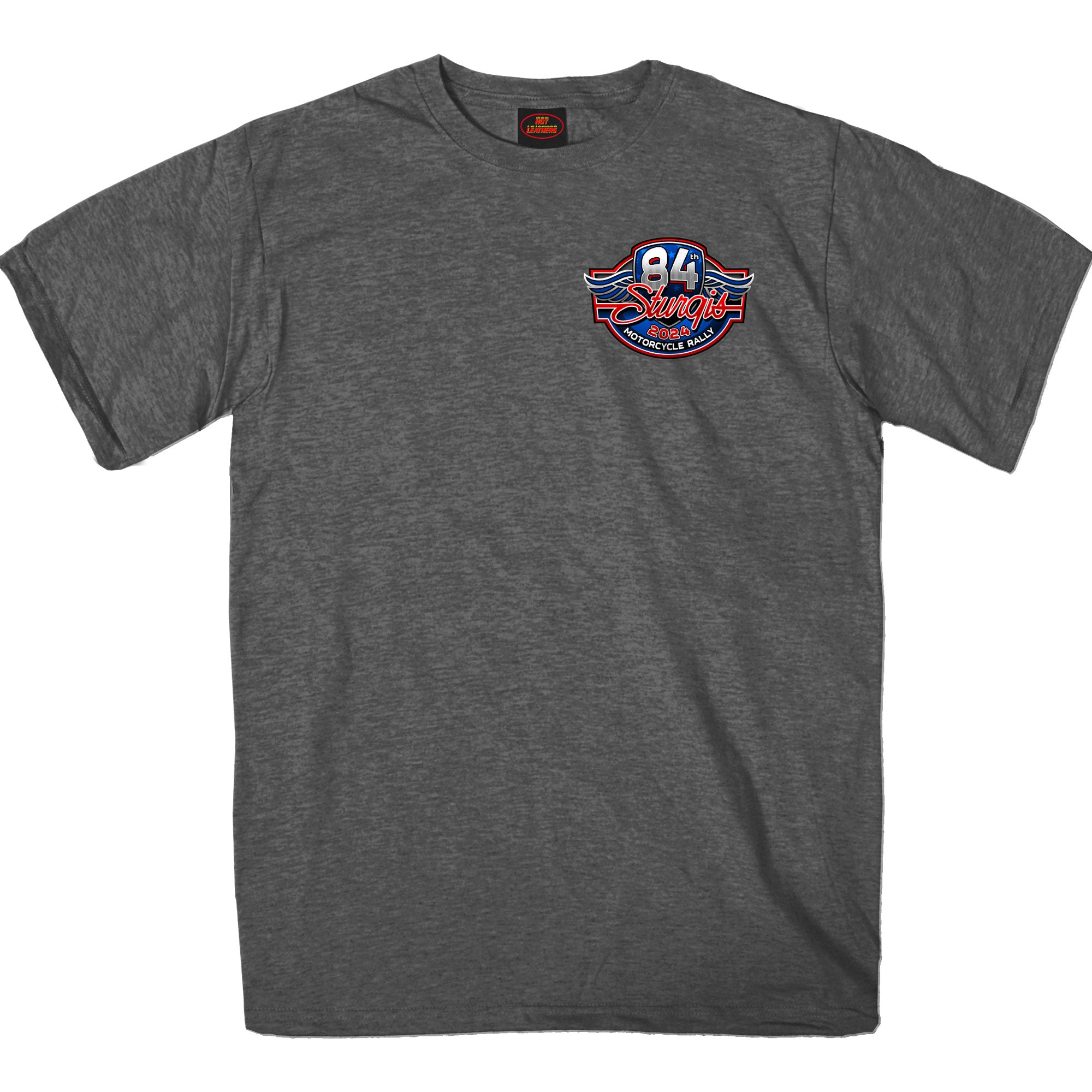2024 Sturgis Motorcycle Rally Logo Heather Charcoal Tee Shirt SPB1122