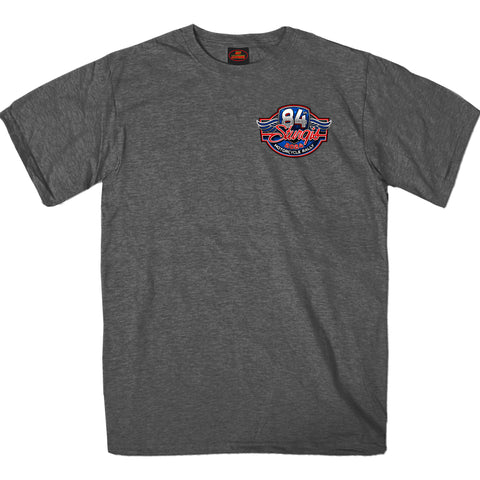 2024 Sturgis Motorcycle Rally Logo Heather Charcoal Tee Shirt SPB1122