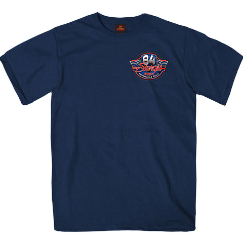 2024 Sturgis Motorcycle Rally Logo Navy Tee Shirt SPB1123