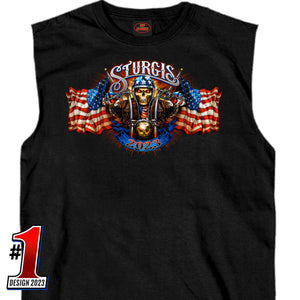 Sturgis 2023 #1 American Flag T-Shirt