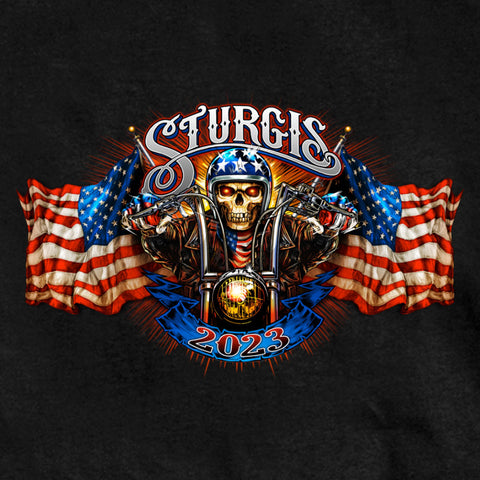 Sturgis 2023 #1 American Flag T-Shirt