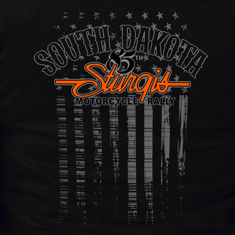 2025 Sturgis Motorcycle Rally Skeleton Hands Black Ladies Tee