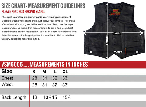 Hot Leathers VSK1002 Classic Toddler Biker Vest