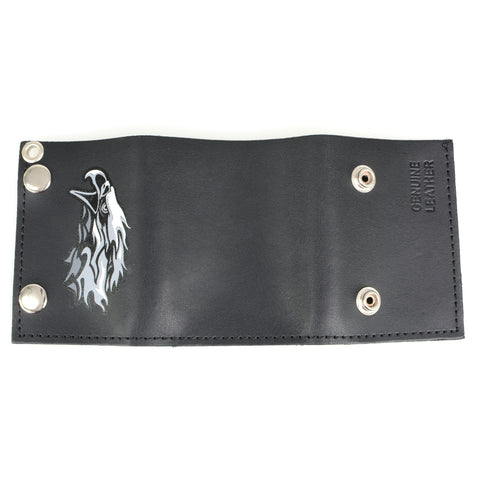 Hot Leathers Tribal Eagle Tri-fold Wallet