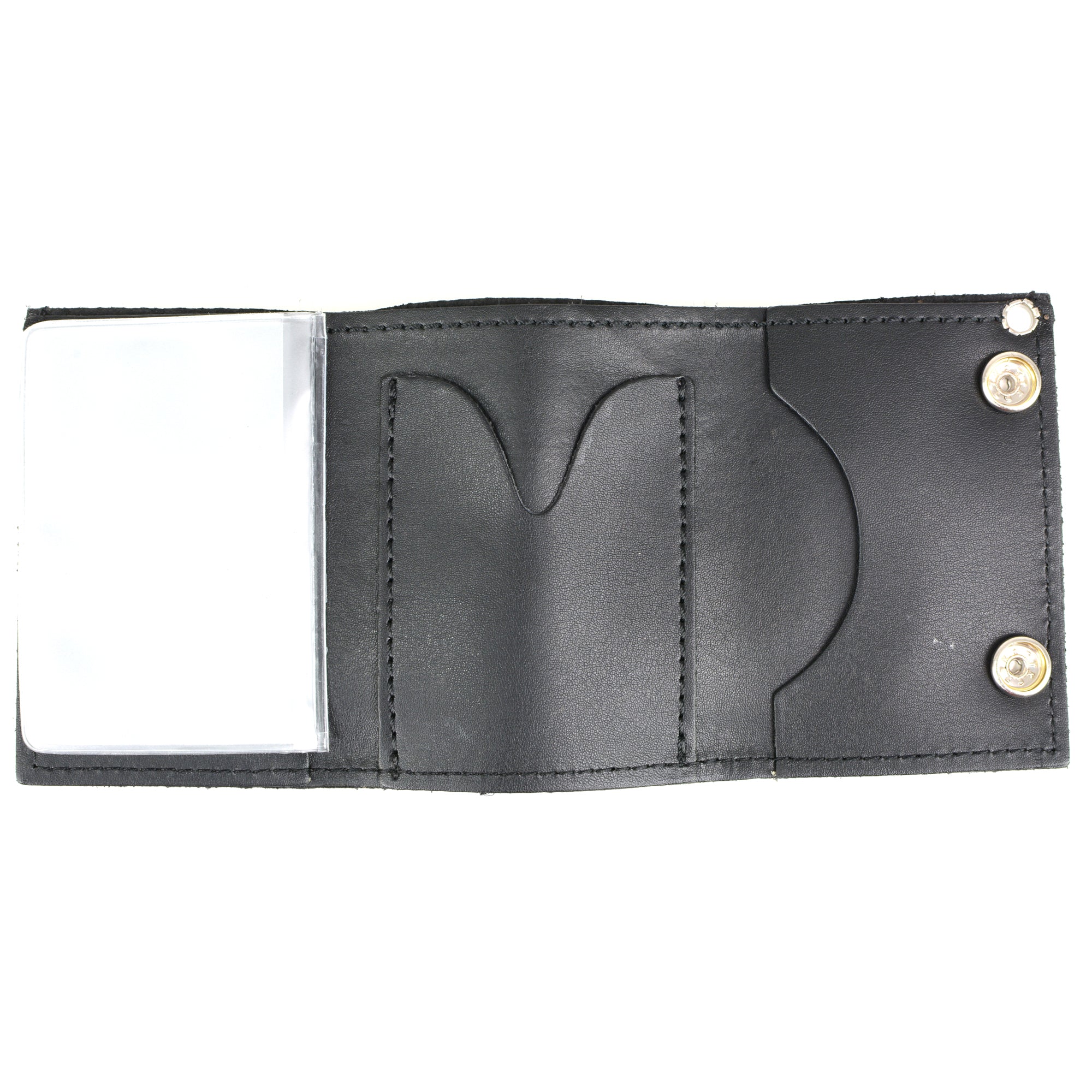 Hot Leathers WLB1021 2nd Amendment Tri-fold Black Leather Wallet with Chain
