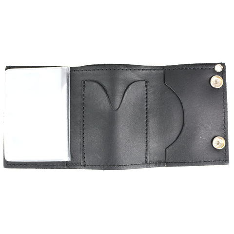 Hot Leathers WLB1021 2nd Amendment Tri-fold Black Leather Wallet with Chain