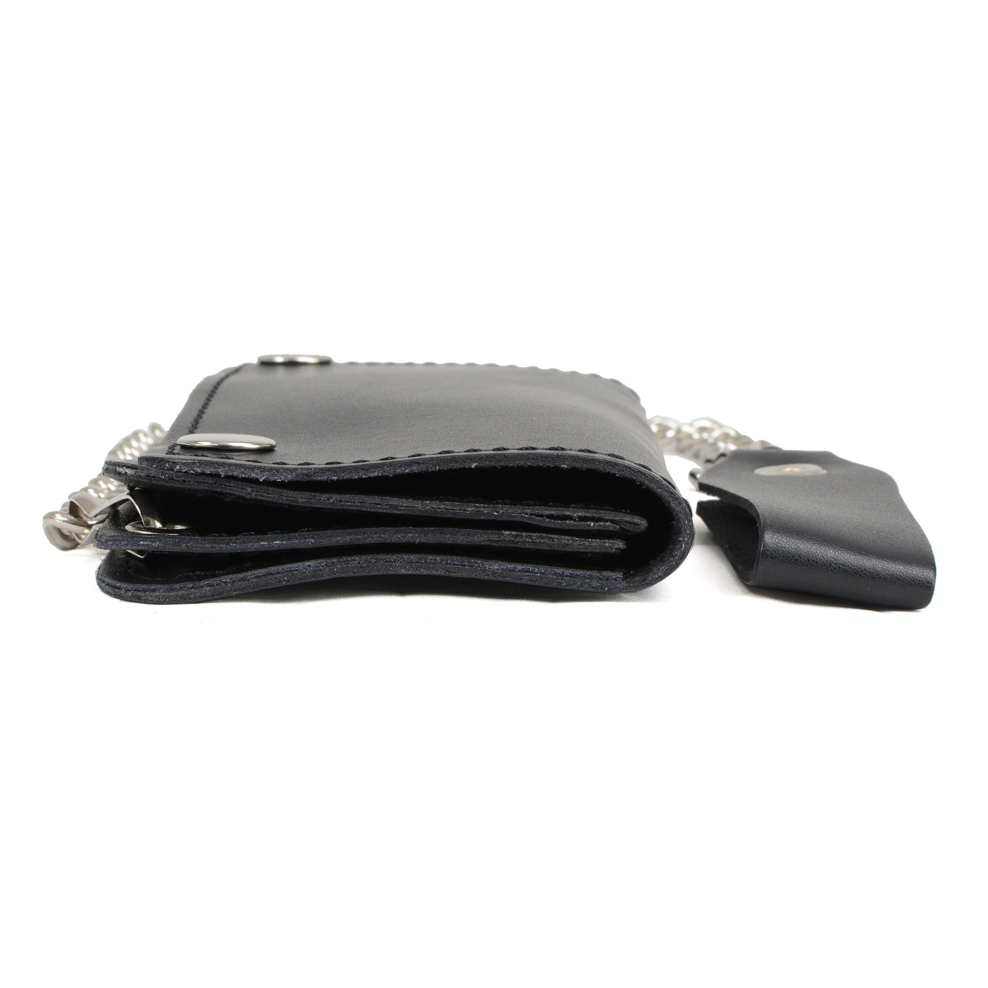 Hot Leathers F*** Around Find Out TriFold Chain Wallet WLB1037