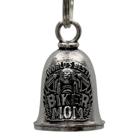Milwaukee Leather MLB9077 Biker Mom Motorcycle Good Luck Bell w/ Key Ring-Key Chain Accessory for Bikers