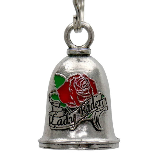 Milwaukee Leather MLB9114 Lady Rider Motorcycle Good Luck Bell w/ Key Ring-Key Chain Accessory for Bikers