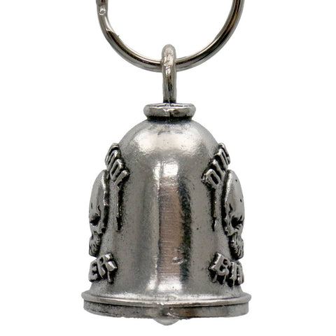Milwaukee Leather MLB9126 Old School Biker Motorcycle Good Luck Bell w/ Key Ring-Key Chain Accessory for Bikers
