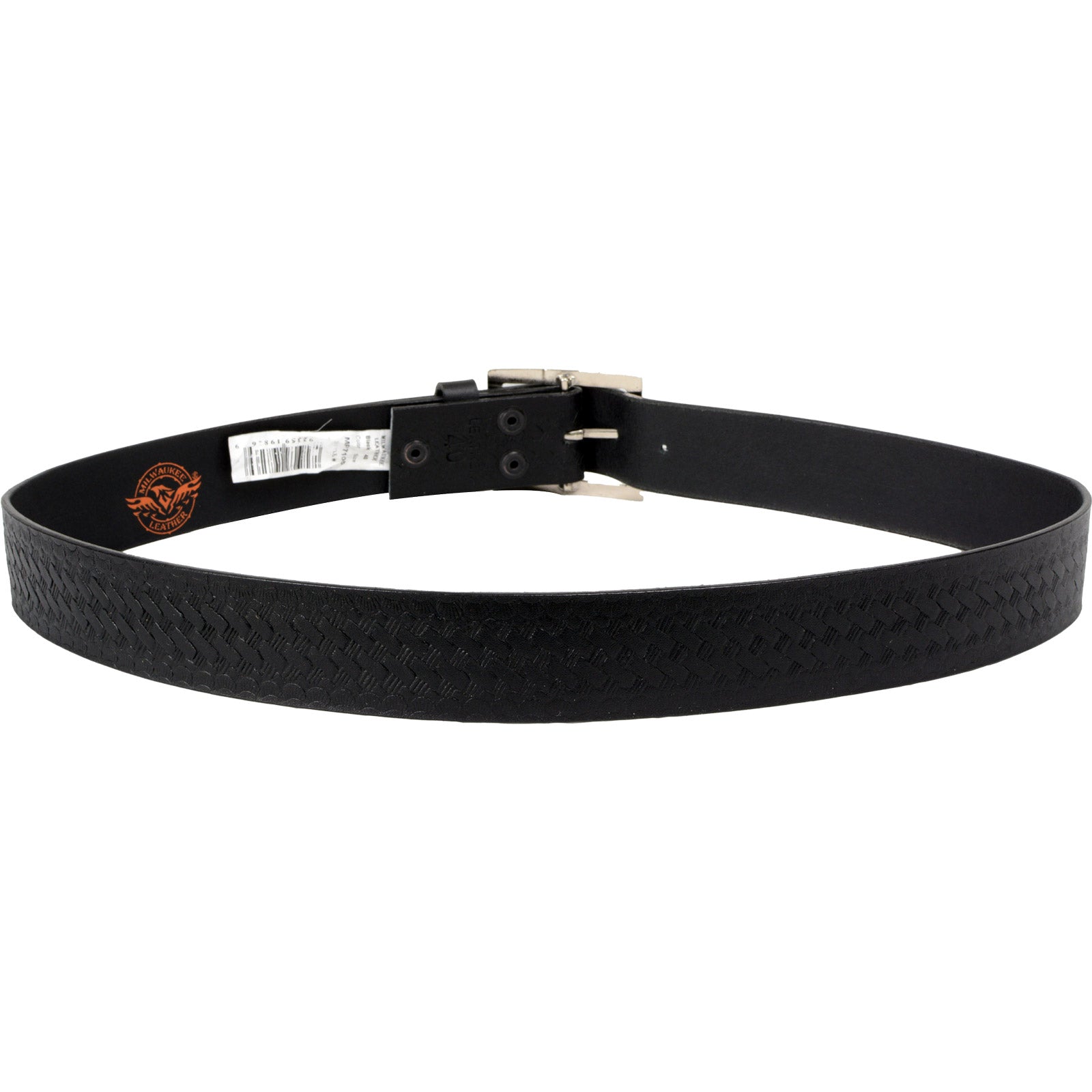 Milwaukee Leather MP7105 Men's Embossed Black Genuine