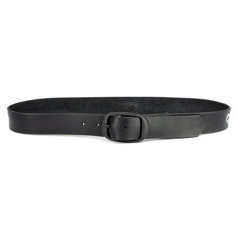 Milwaukee Leather MP7110 Men's F* Around - Find Out Black Genuine Leather Belt with Interchangeable Buckle - 1.5 inches Wide