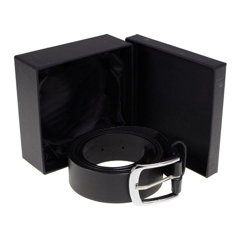 Milwaukee Leather MP7114 Men's  Light Black Genuine Leather Belt with Interchangeable Buckle - 1.5 inches Wide
