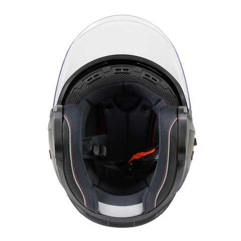Milwaukee Performance Helmets MPH9805DOT Shift Open Face 3/4 Matte Black Helmet Biker w/ Drop Down Visor