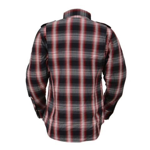 Milwaukee Leather MPL2604 Women’s Plaid Flannel Biker Shirt with CE Ap ...