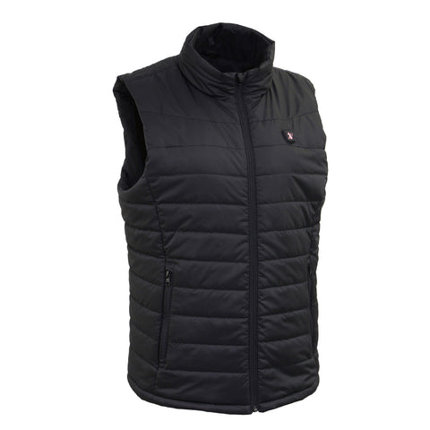 Nexgen Heat Women's NXL4301SET Puffer Black Heated Vest, Heated Winter Vest for Outdoor Activities w/ Battery