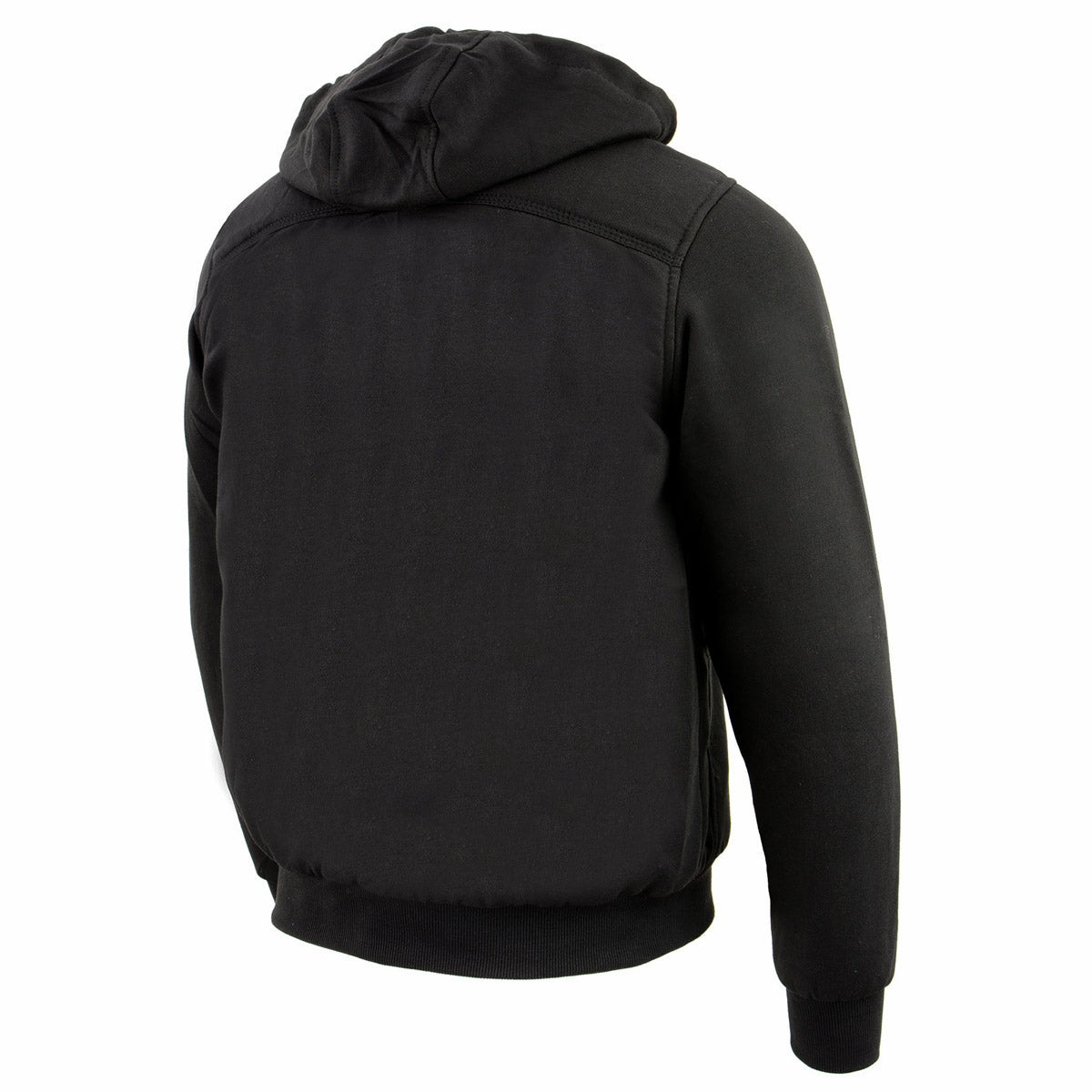 Nexgen Heat NXM1713SET Men's Black 'Fiery' Heated Hoodies - Front Zipper Textile Heated Jacket for Winter w/Battery Pack