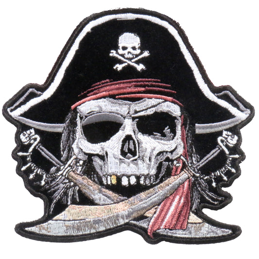 Hot Leathers PPA6843 Pirate Skull 5" x 5" Patch