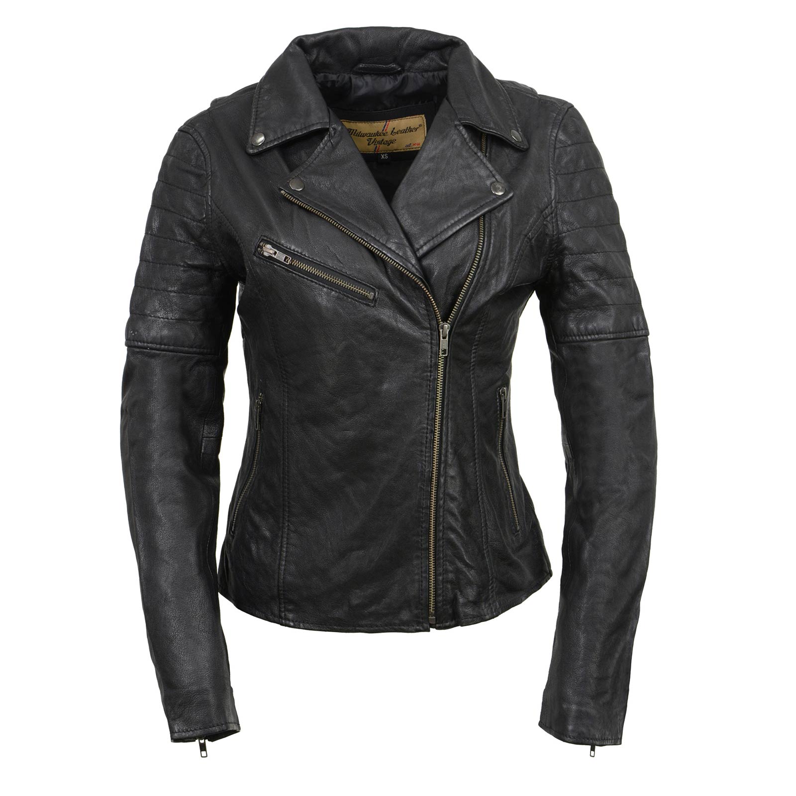 Vintage leather jacket womens uk hotsell