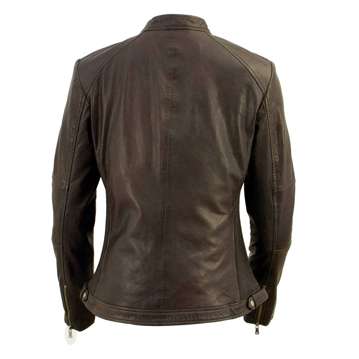 Milwaukee Leather Vintage SFL2813 Women's Brown Leather Moto Style Fashion Jacket