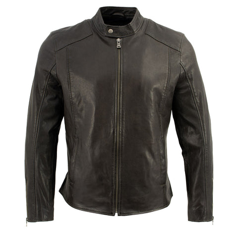 Milwaukee Leather Vintage SFM1803 Men's Brown Leather Moto Style Fashion Jacket