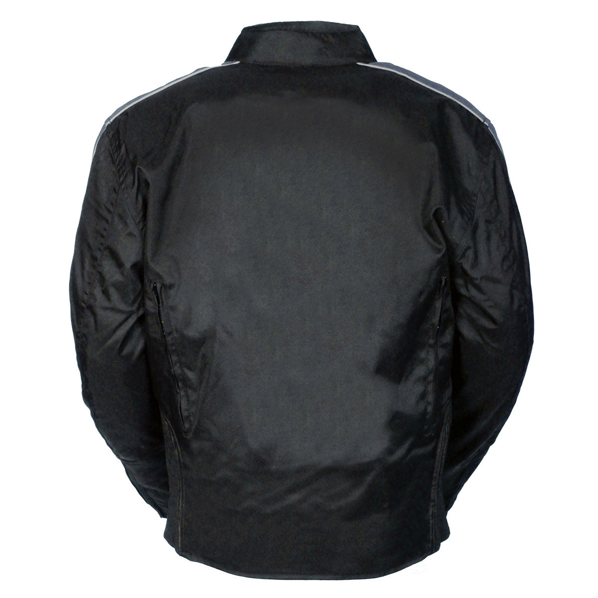 NexGen SH0030 Men's 'Racer' Black and Grey Textile Motorcycle Jacket