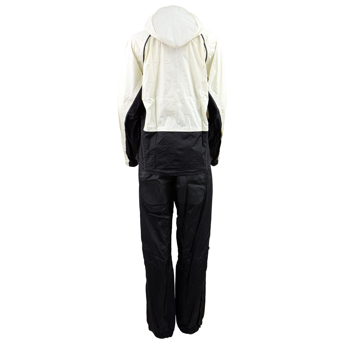 NexGen Ladies SH2343 Beige and Black Hooded Water Proof Rain Suit