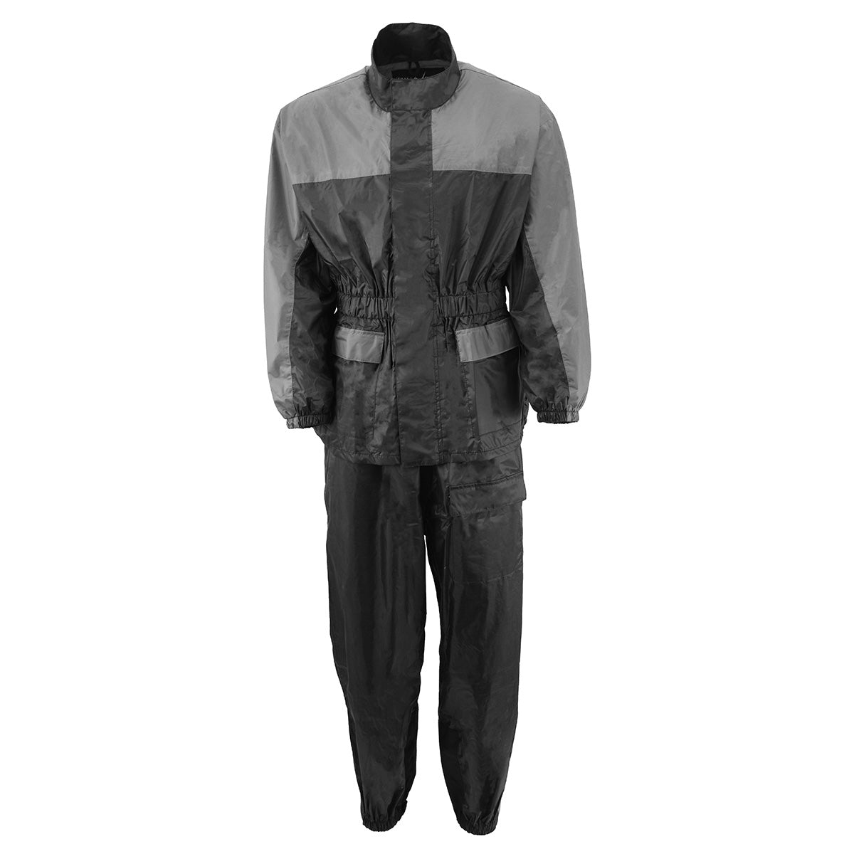 NexGen Ladies XS5031 Grey and Black Water Proof Rain Suit with Cinch Sides