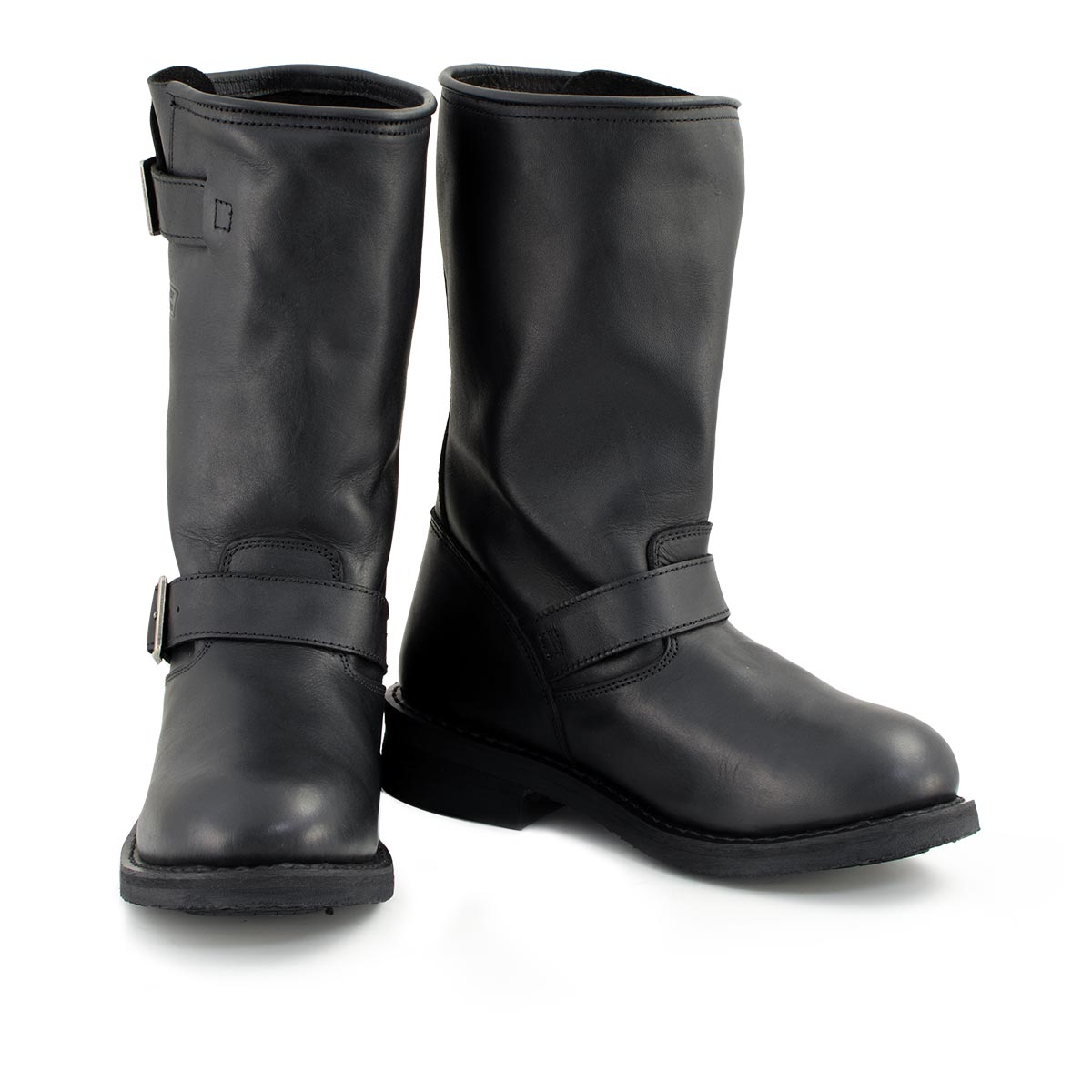 Xelement 1440 Men s The Classic Black Engineer Motorcycle Premium Leat