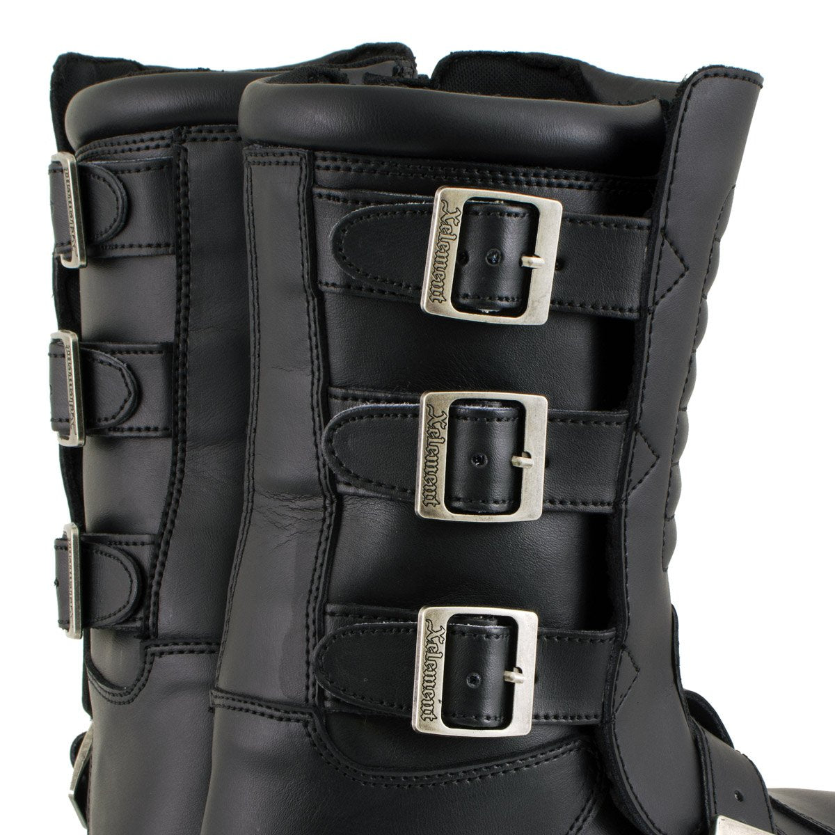 Xelement 1503 Executioner Men's Black Leather Motorcycle Boots