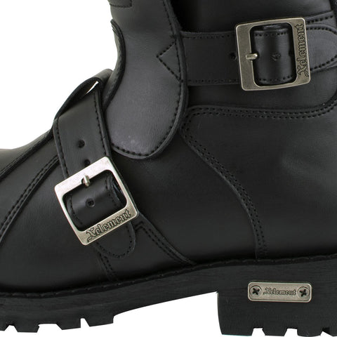 Xelement 1503 Executioner Men's Black Leather Motorcycle Boots