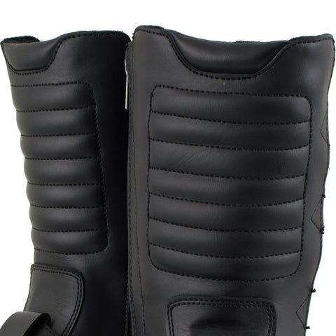 Xelement 1503 Executioner Men's Black Leather Motorcycle Boots