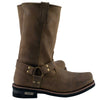 Xelement 1556 Men's 'Crazy Horse' Brown Leather Harness Motorcycle Boots