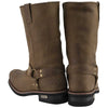 Xelement 1556 Men's 'Crazy Horse' Brown Leather Harness Motorcycle Boots
