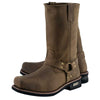Xelement 1556 Men's 'Crazy Horse' Brown Leather Harness Motorcycle Boots