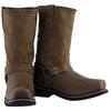 Xelement 1556 'Crazy Horse' Men's Brown Harness Motorcycle Boots