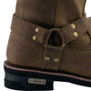 Xelement 1556 Men's 'Crazy Horse' Brown Leather Harness Motorcycle Boots