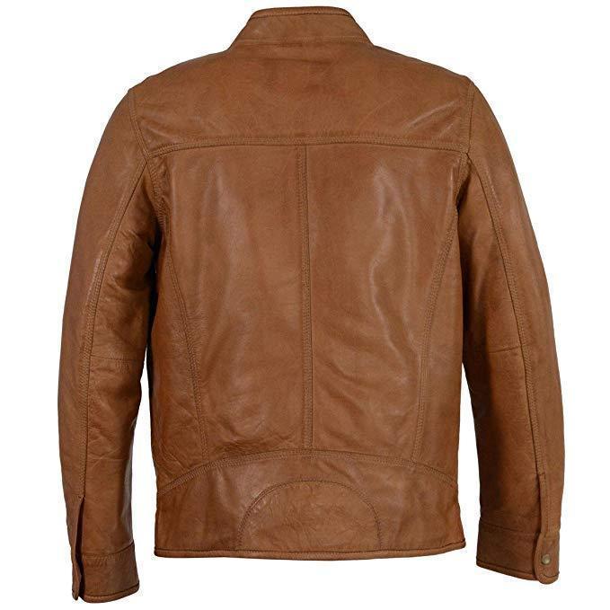 Milwaukee Leather SFM1865 Men's Saddle Classic Zipper Front Leather Jacket