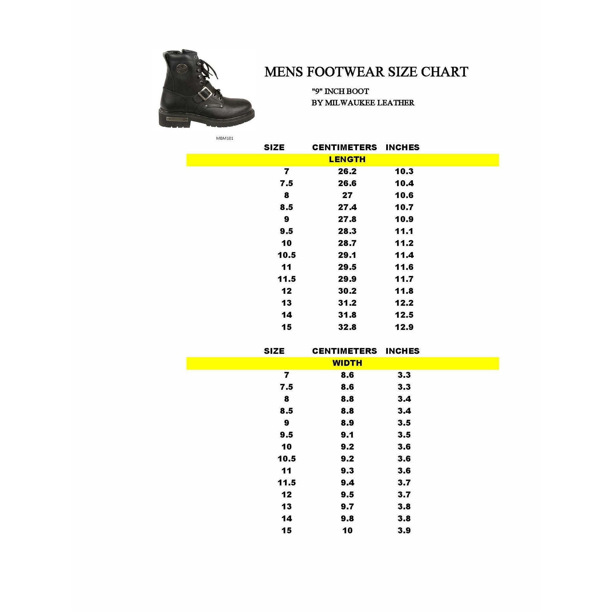 Milwaukee Leather MBM101 Mens Black Lace-Up Engineer Boots with Side Zipper Entry - Milwaukee Leather Mens Boots