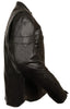 Milwaukee Leather SH1408 Men's Sporty Crossover Vented Black Leather Scooter Jacket with Gun Pocket - Milwaukee Leather Mens Leather Jackets