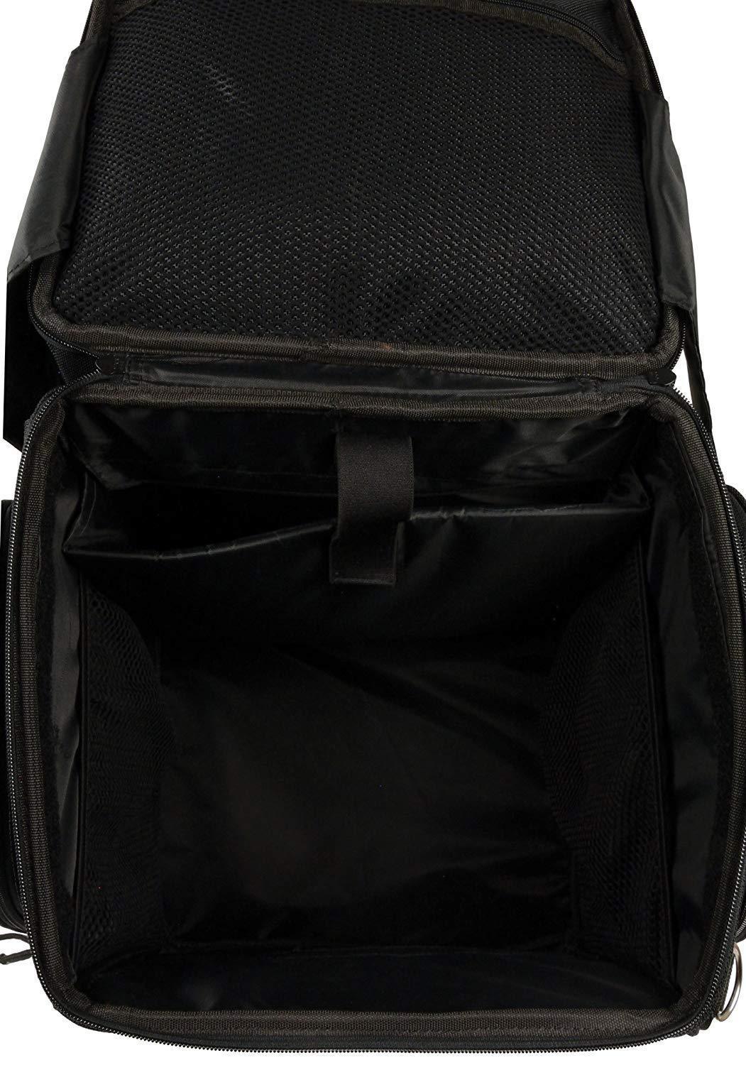 Milwaukee Leather X-689-Bag Large Textile Black Waterproof Touring Motorcycle Bar Back Pack - Black