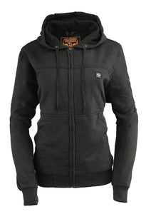 Milwaukee Leather MPL2713SET Women's Black Hoodie with Heating Elements (Battery Pack Included)