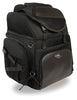 Milwaukee Leather X-689-Bag Large Textile Black Waterproof Touring Motorcycle Bar Back Pack - Black