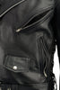 Milwaukee Leather SH1011 Tall Men's Classic Side Lace Police Style Motorcycle Leather Jacket - Milwaukee Leather Mens Leather Jackets