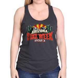 2023 Arizona Bike Week Logo Ladies Ribbed Beater Tank Top AZL2433