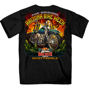 2023 Arizona Bike Week Desert Riders Black T-Shirt