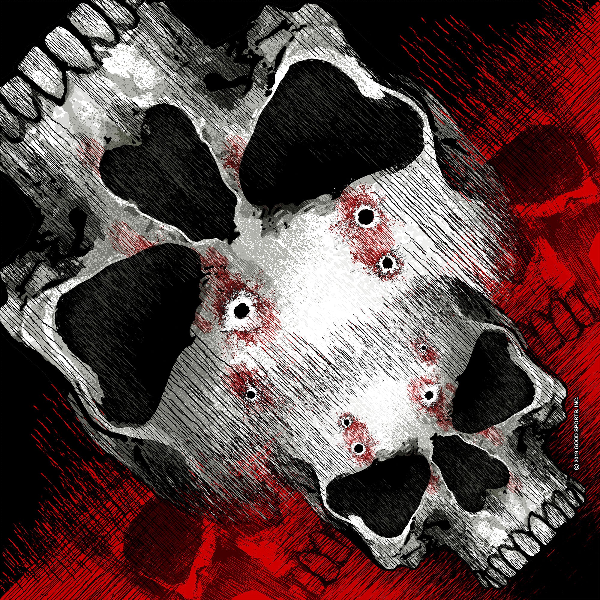 Hot Leathers Jumbo Skull Bullet Holes 21